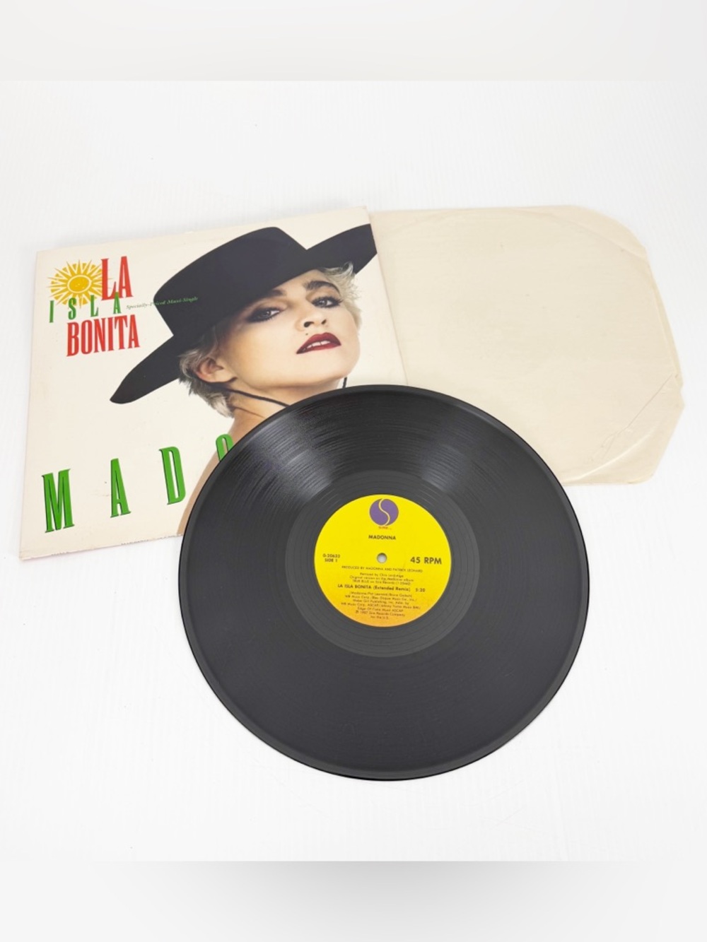 Vintage 1987 Madonna La Isla Bonita Vinyl Record LP